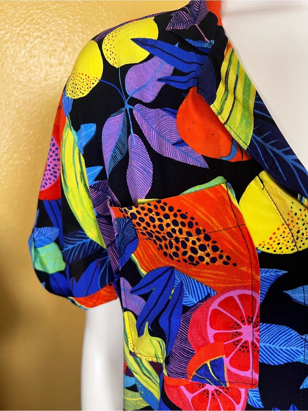 Anthropologie x Orane Sigal Bonanza Surf Tropical Fruit Shirt M - Picture 6 of 10